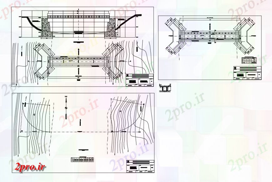دانلود نقشه جزئیات ساخت پل پل مقطعی و بتن سازنده جزئیات ساختار  مسلح (کد138151)