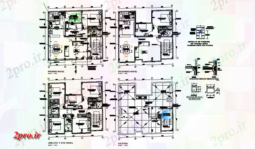 دانلود نقشه تئاتر چند منظوره - سینما - سالن کنفرانس - سالن همایشطرحی طبقه آپارتمان طراحی 9 در 10 متر (کد138158)