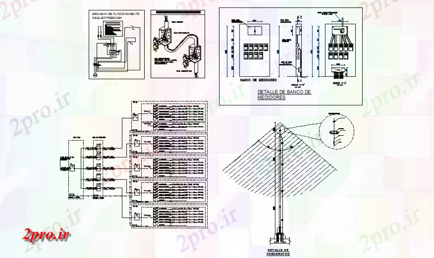 دانلود نقشه برق مسکونی جزئیات برقی طراحی در آپارتمان 9 در 10 متر (کد138162)