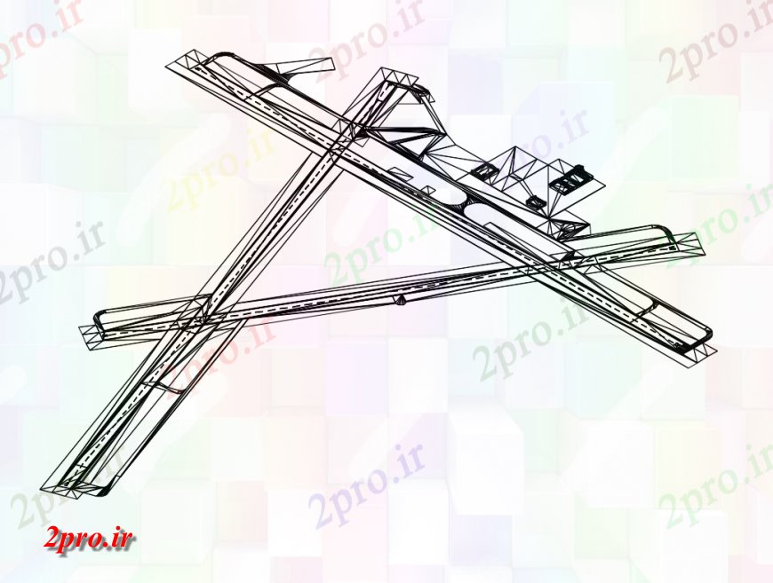 دانلود نقشه جزئیات پله و راه پله  بتن ساختار دال مفاصل  جزئیات (کد138190)