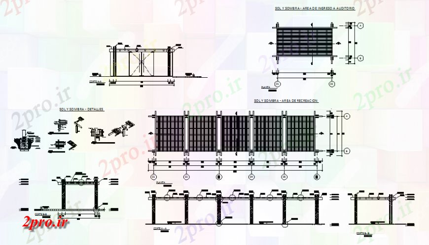 دانلود نقشه طراحی جزئیات ساختار مرز دیوار جزئیات طراحی در  (کد138200)