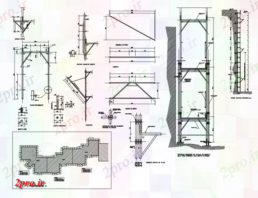 دانلود نقشه جزئیات ساخت پل پل بخش و بتن  ساخت و ساز طراحی جزئیات  (کد138242)