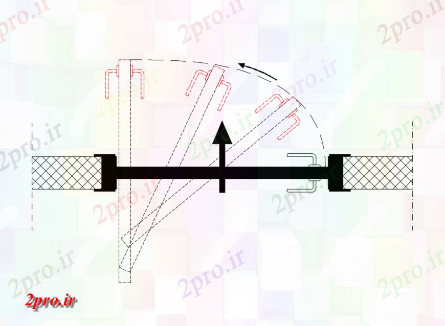 دانلود نقشه جزئیات طراحی در و پنجره  مفاصل نصب و راه اندازی درب  (کد138255)