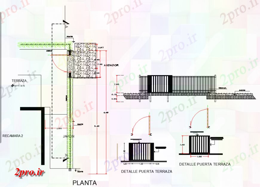 دانلود نقشه طراحی جزئیات تقویت کننده طرحی دروازه های فلزی و بخش جزئیات  چیدمان (کد138352)