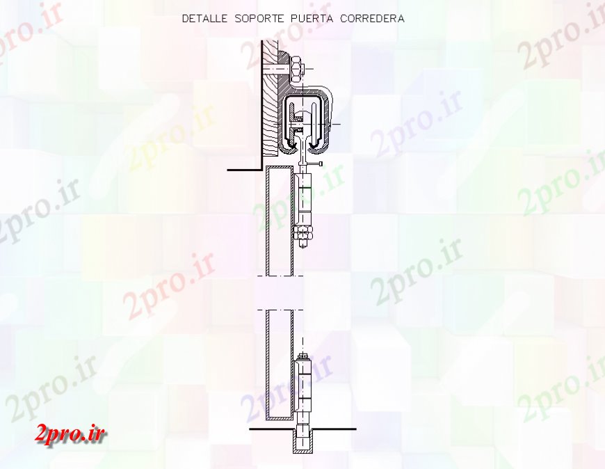 دانلود نقشه جزئیات طراحی در و پنجره  مفاصل درب آسانسور و نصب و راه اندازی  (کد138403)