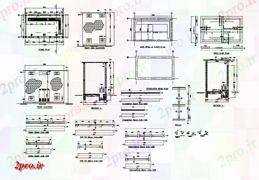 دانلود نقشه مسکونی  ، ویلایی ، آپارتمان  ترانسفورماتور یک خانه خانواده معماری دقیق پروژه (کد138455)