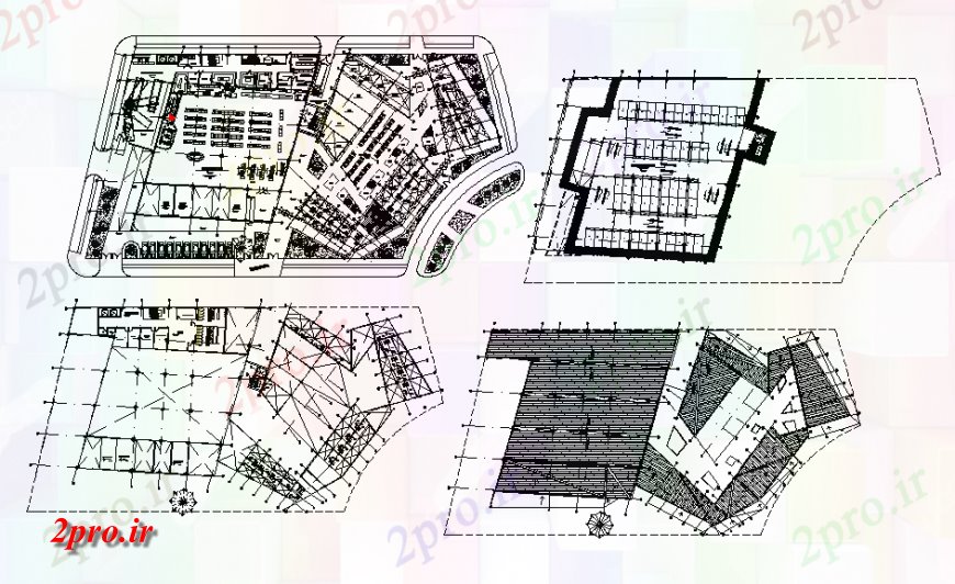 دانلود نقشه ساختمان اداری - تجاری - صنعتی ساختمان اداری شرکت زمین، برای اولین بار و غیره طبقه طرحی  (کد138561)