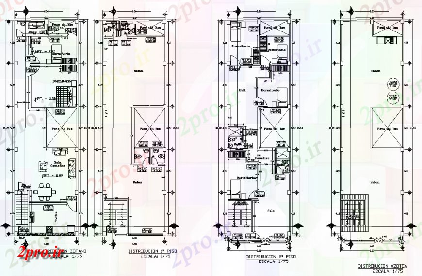 دانلود نقشه طراحی جزئیات ساختار طراحی افقی خانه طراحی  اتوکد (کد138634)