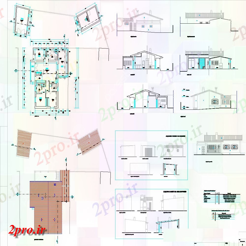 دانلود نقشه هتل - رستوران - اقامتگاه نما از مسکن طرحی جزئیات 13 در 15 متر (کد138641)