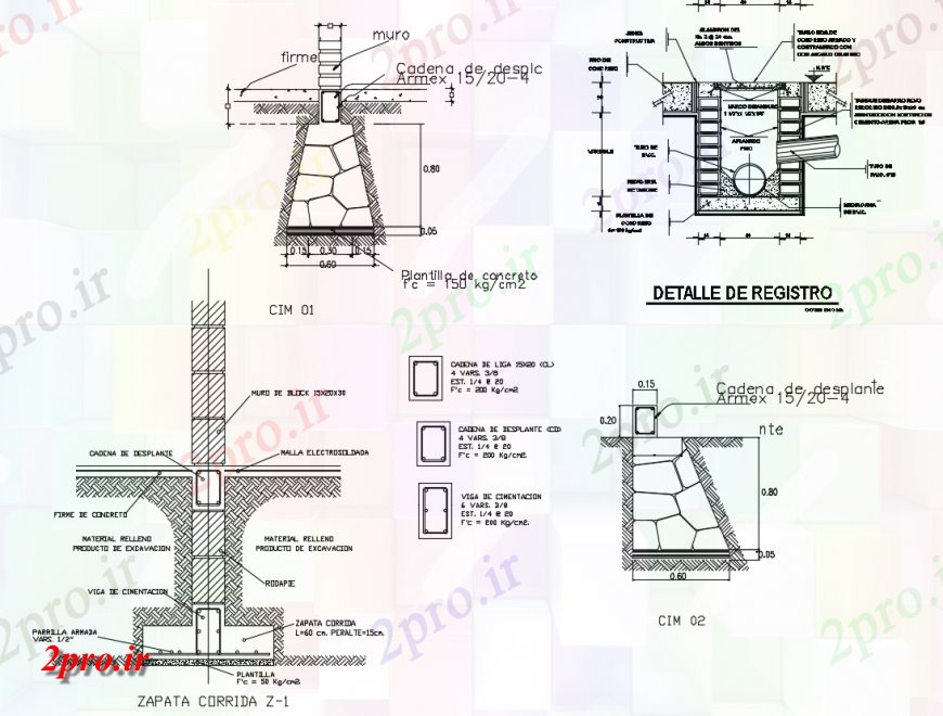 دانلود نقشه طراحی جزئیات ساختار طراحی سازه و ساخت و ساز جزئیات (کد138646)