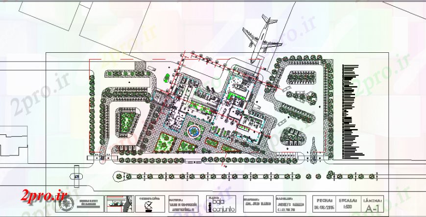 دانلود نقشه فرودگاه فرودگاه سان تومه معماری طراحی های (کد138653)