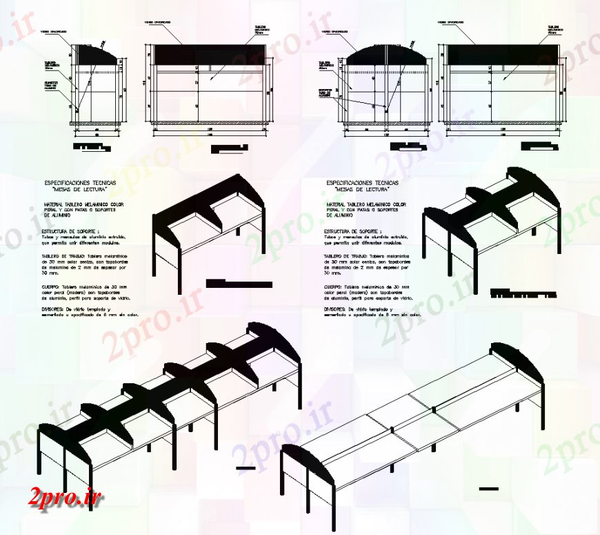 دانلود نقشه طراحی جزئیات ساختار سقف جزئیات سایه  چیدمان  دو بعدی  اتوکد (کد138682)