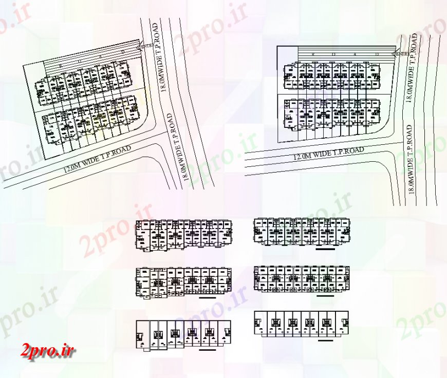 دانلود نقشه ساختمان اداری - تجاری - صنعتی تعاونی ساختار ساختمان جزئیات دو بعدی نظر طرحی 26 در 38 متر (کد138703)
