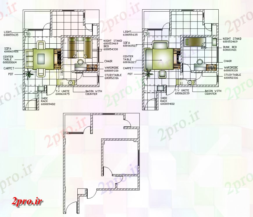 دانلود نقشه مسکونی  ، ویلایی ، آپارتمان  طراحی ساختار ساختمان مسکن تنها اتوکد (کد138746)