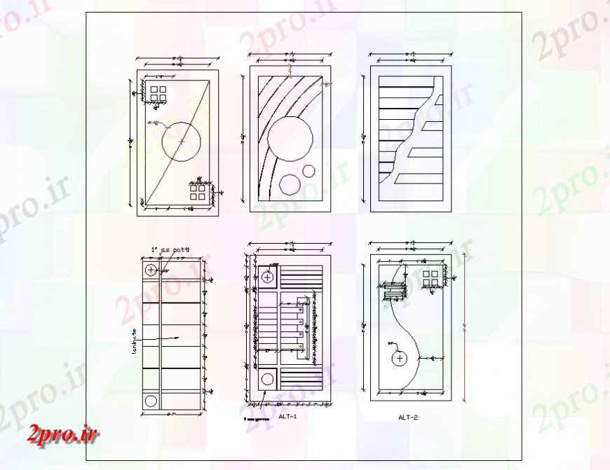 دانلود نقشه جزئیات طراحی در و پنجره  نماات درب های چوبی دیگر  جزئیات  را مسدود (کد138749)