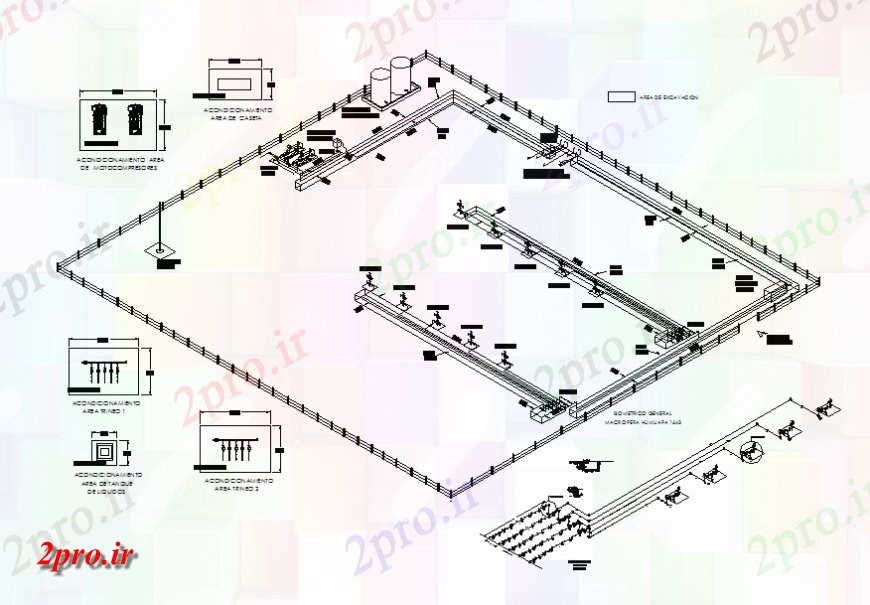 دانلود نقشه کارخانه صنعتی  ، کارگاه چاه تخلیه سورتمه perahumup کلان apemex جزئیات کارخانه صنعتی  ، کارگاه  (کد138819)