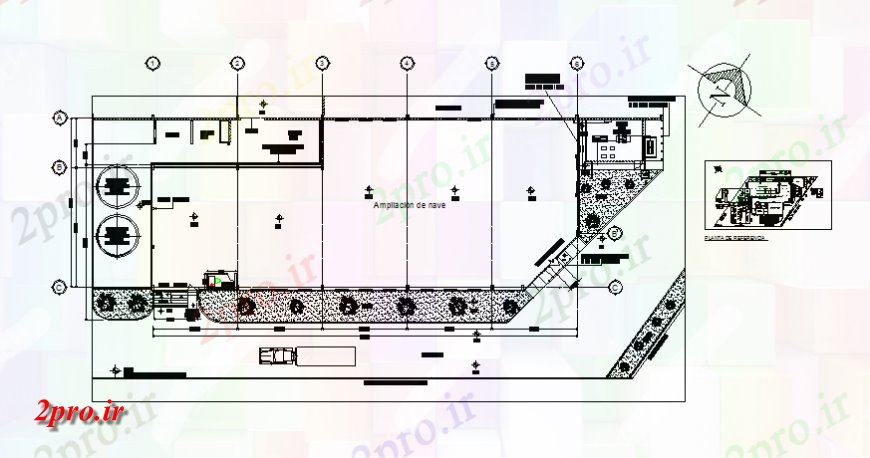 دانلود نقشه کارخانه صنعتی  ، کارگاه شبستان طرحی کارخانه صنعتی  ، کارگاه طرحی معماری جزئیات (کد138839)