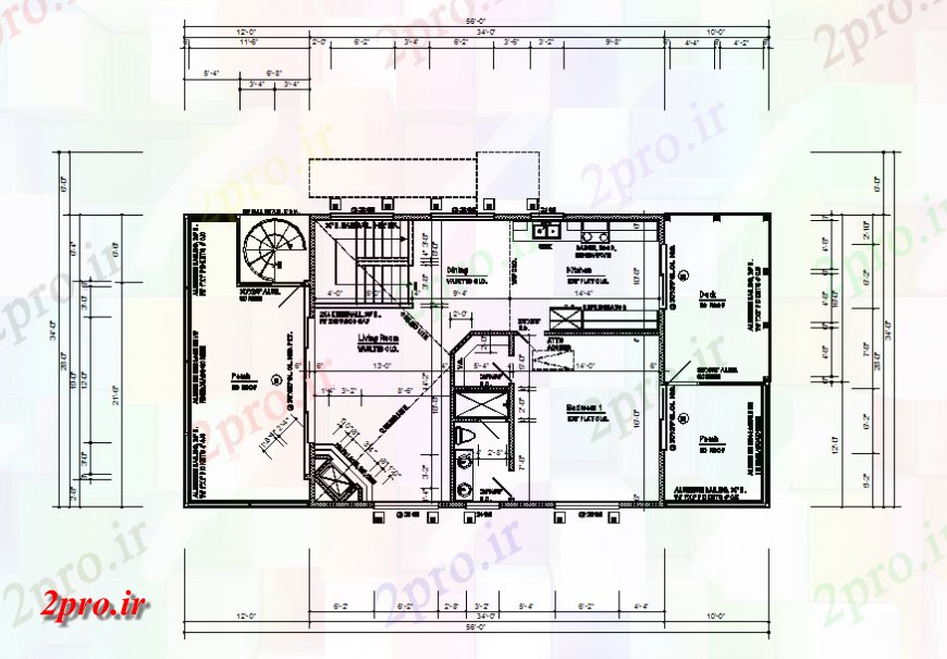 دانلود نقشه مسکونی  ، ویلایی ، آپارتمان  طراحی طبقه سوم و طرحی فریم جزئیات از خانه (کد138897)