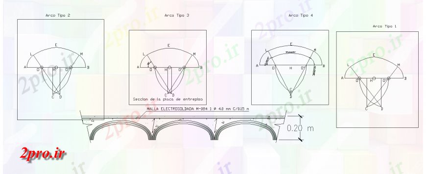 دانلود نقشه جزئیات ساخت پل پل طراحی جزئیات ساختاری اتوکد (کد138942)
