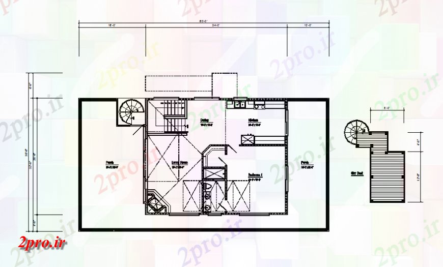 دانلود نقشه مسکونی  ، ویلایی ، آپارتمان  سوم جزئیات طرحی طبقه فریم از  خانه طراحی جزئیات  (کد139018)