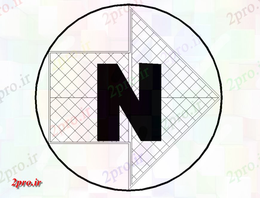 دانلود نقشه بلوک ، آرام ، نماد نماد بلوک شمال جهت  نماد طراحی جزئیات (کد139025)