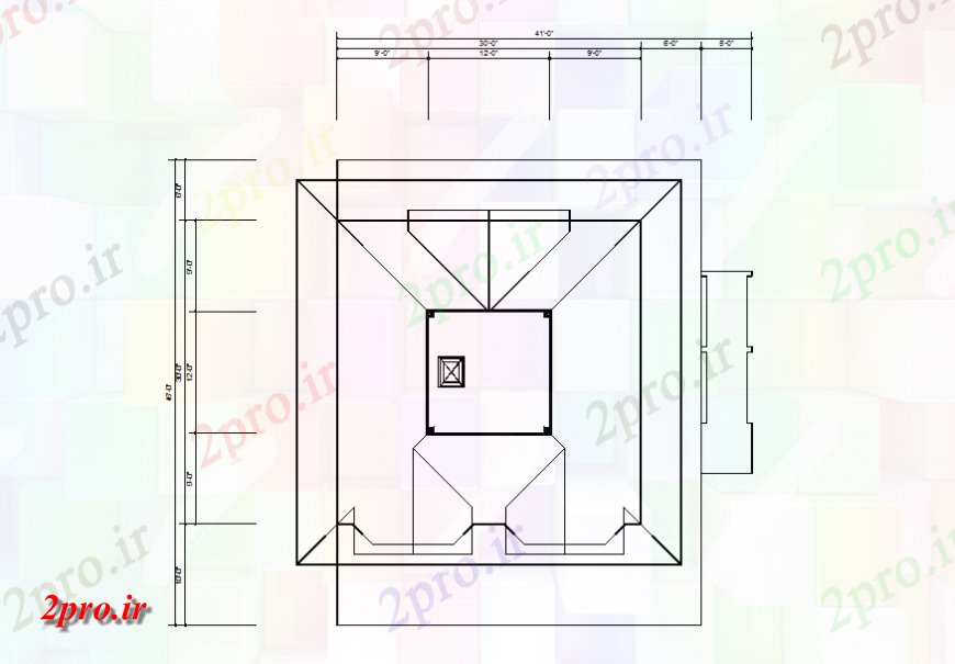 دانلود نقشه مسکونی  ، ویلایی ، آپارتمان  چهارم جزئیات ساختار طرحی فریم کف خانه ساخت (کد139029)