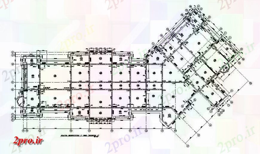 دانلود نقشه طراحی جزئیات تقویت کننده پرتو پوشش شبکه ساختمان تجاری   (کد139099)