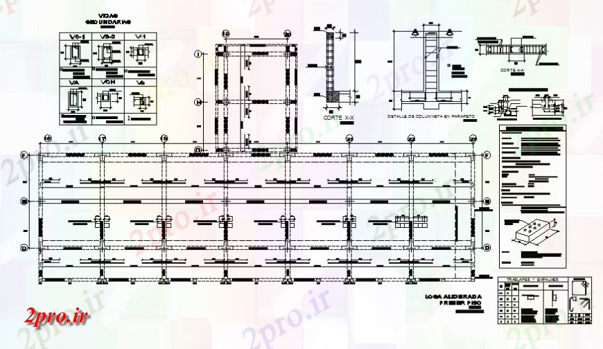 دانلود نقشه طراحی جزئیات ساختار اولین طرحی پایه طبقه و ساختار سازنده جزئیات (کد139127)