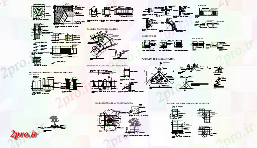 دانلود نقشه اتوماسیون باغ  تم تجهیزات پارک و محوطه سازی اتوماسیون و ساختار جزئیات (کد139412)