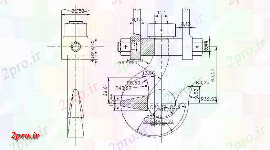 دانلود نقشه جزئیات پله و راه پله  طرحی قلاب و بخش  (کد139464)