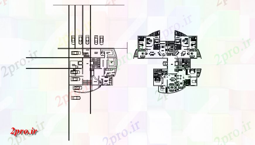 دانلود نقشه مسکونی  ، ویلایی ، آپارتمان  مسکونی زیرزمین مسکن آپارتمان   و طرحی طبقه اول جزئیات (کد139531)