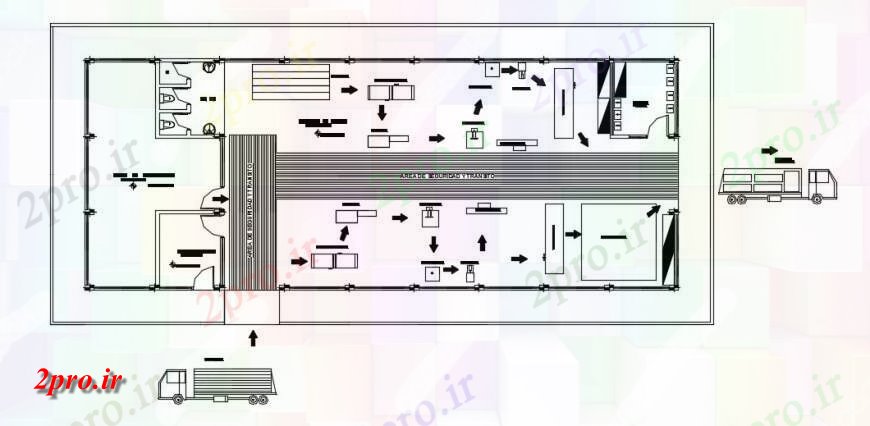 دانلود نقشه ساختمان اداری - تجاری - صنعتی چوبی طرحی کارخانه طرحی بالای صفحه جزئیات 10 در 26 متر (کد139543)