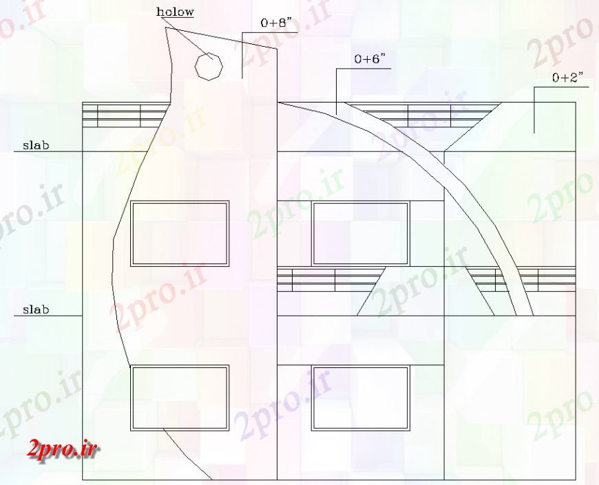 دانلود نقشه مسکونی  ، ویلایی ، آپارتمان  نما جانبی از خانههای ویلایی طراحی  اتوکد (کد139566)