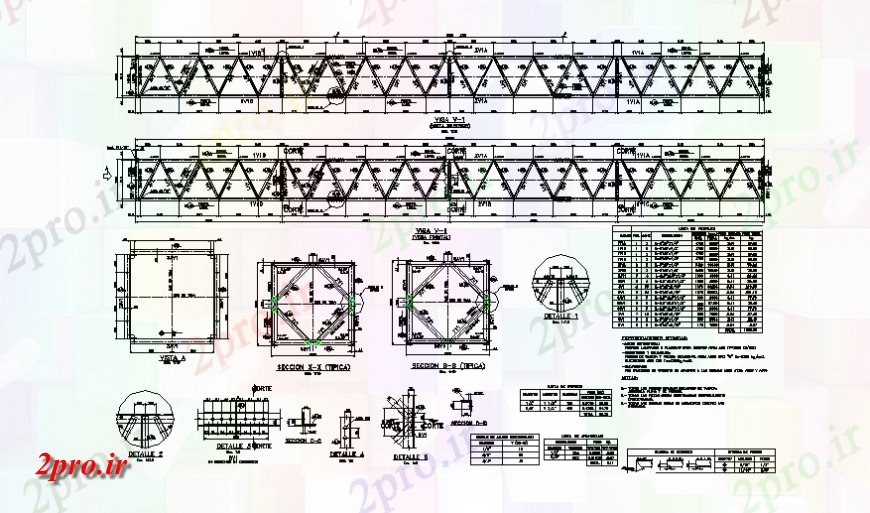 دانلود نقشه جزئیات ساخت پل نخود مربوطه به اهنگ صدا بخش پل و ساختار سازنده جزئیات (کد139568)