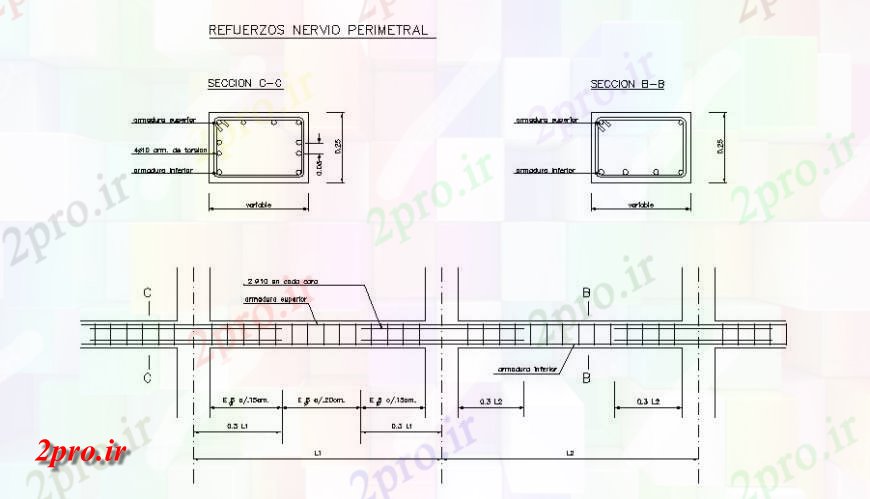 دانلود نقشه طراحی جزئیات تقویت کننده جزئیات تیرها و ستون ، قسمت های اتوکد (کد139836)