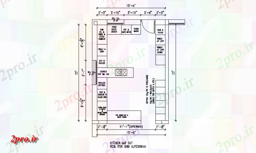 دانلود نقشه آشپزخانه آشپزخانه خانه طرحی معماری طرحی  (کد139915)