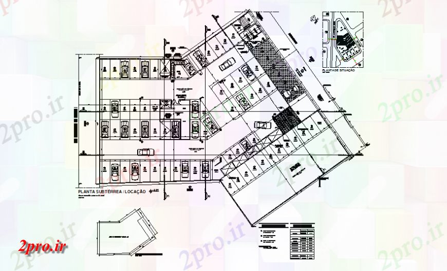 دانلود نقشه بیمارستان - درمانگاه - کلینیک بیمارستان زیرزمین پارکینگ مساحت طبقه طرحی 54 در 63 متر (کد139980)