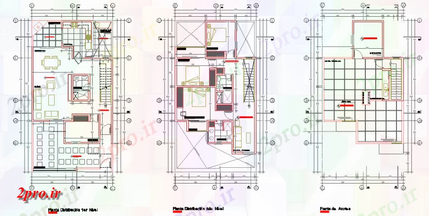 دانلود نقشه مسکونی  ، ویلایی ، آپارتمان  خانواده تنها پروژه مسکن طراحی (کد139992)