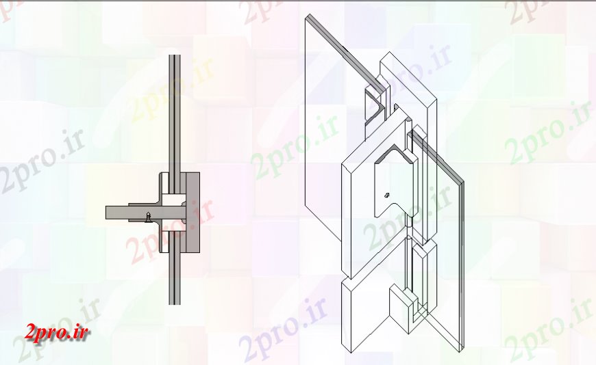 دانلود نقشه جزئیات طراحی در و پنجره  درب  نصب و راه اندازی طراحی جزئیات  (کد139995)