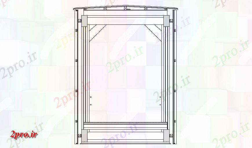 دانلود نقشه طراحی جزئیات ساختار پرده دیوار  ساختار طراحی جزئیات  (کد139996)