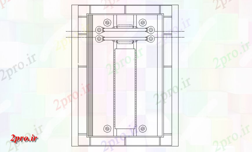 دانلود نقشه طراحی جزئیات ساختار ساخت و ساز دیوار با مفاصل  (کد139998)