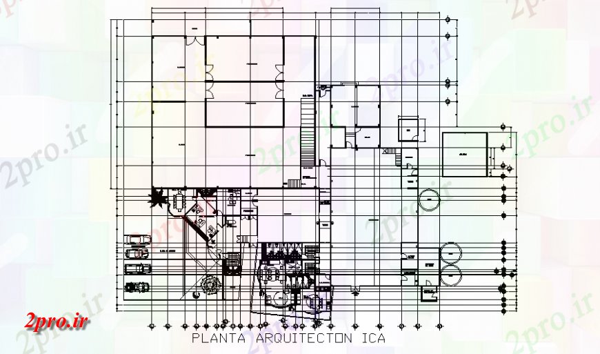 دانلود نقشه کارخانه صنعتی ، کارگاه پنیر سازی کارخانه فرآوری طرحی معماری جزئیات 12 در 14 متر (کد140087)