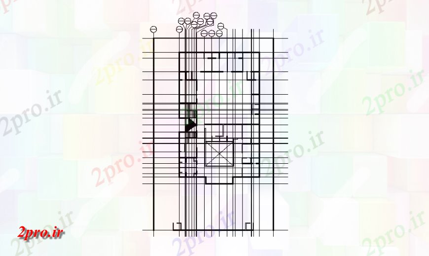 دانلود نقشه طراحی جزئیات ساختار جزئیات طرحی اتصال از طبقه همکف خانه (کد140148)