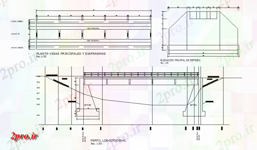 دانلود نقشه طراحی جزئیات تقویت کننده کارخانه تیرهای اصلی و دیافراگم برنامه ریزی و  نما اتوکد (کد140168)