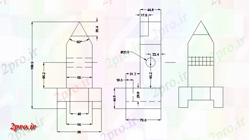 دانلود نقشه آشپزخانه شومینه از بخش آشپزخانه و طرحی جزئیات (کد140203)