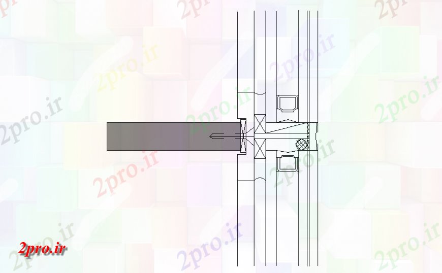 دانلود نقشه طراحی جزئیات تقویت کننده سوزن بخش دیوار  طراحی (کد140213)