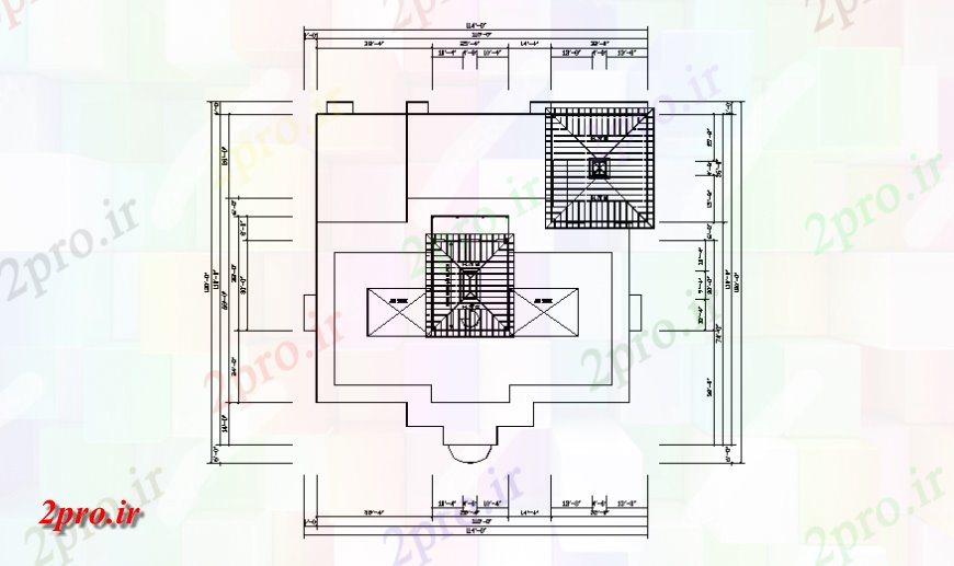 دانلود نقشه طراحی جزئیات تقویت کننده تراس برنامه ریزی سقف جزئیات (کد140225)
