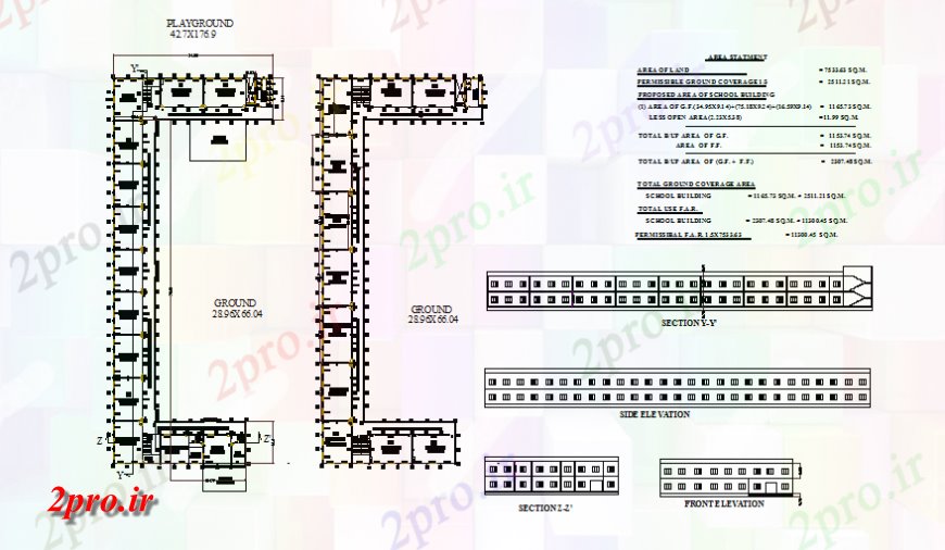 دانلود نقشه مسکونی ، ویلایی ، آپارتمان ویلایی کار طرح، نما و بخش جزئیات 28 در 66 متر (کد140249)