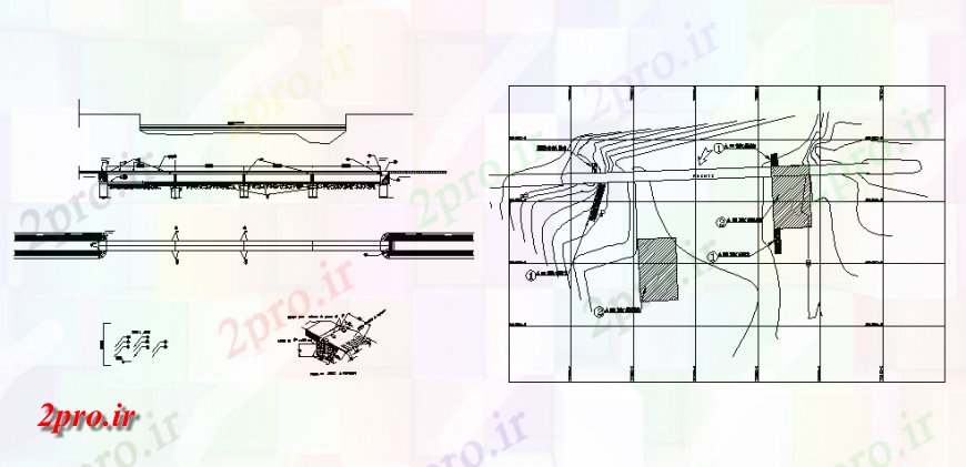 دانلود نقشه جزئیات ساخت پل بخش Camana شهرستان پل و ساختار سازنده جزئیات (کد140327)
