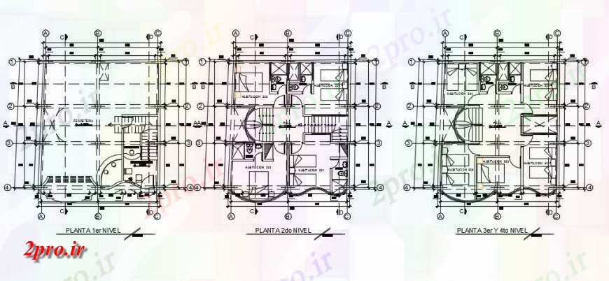 دانلود نقشه هتل - رستوران - اقامتگاه  هتل های معماری مبلمان بالای طراحی جزئیات (کد140387)